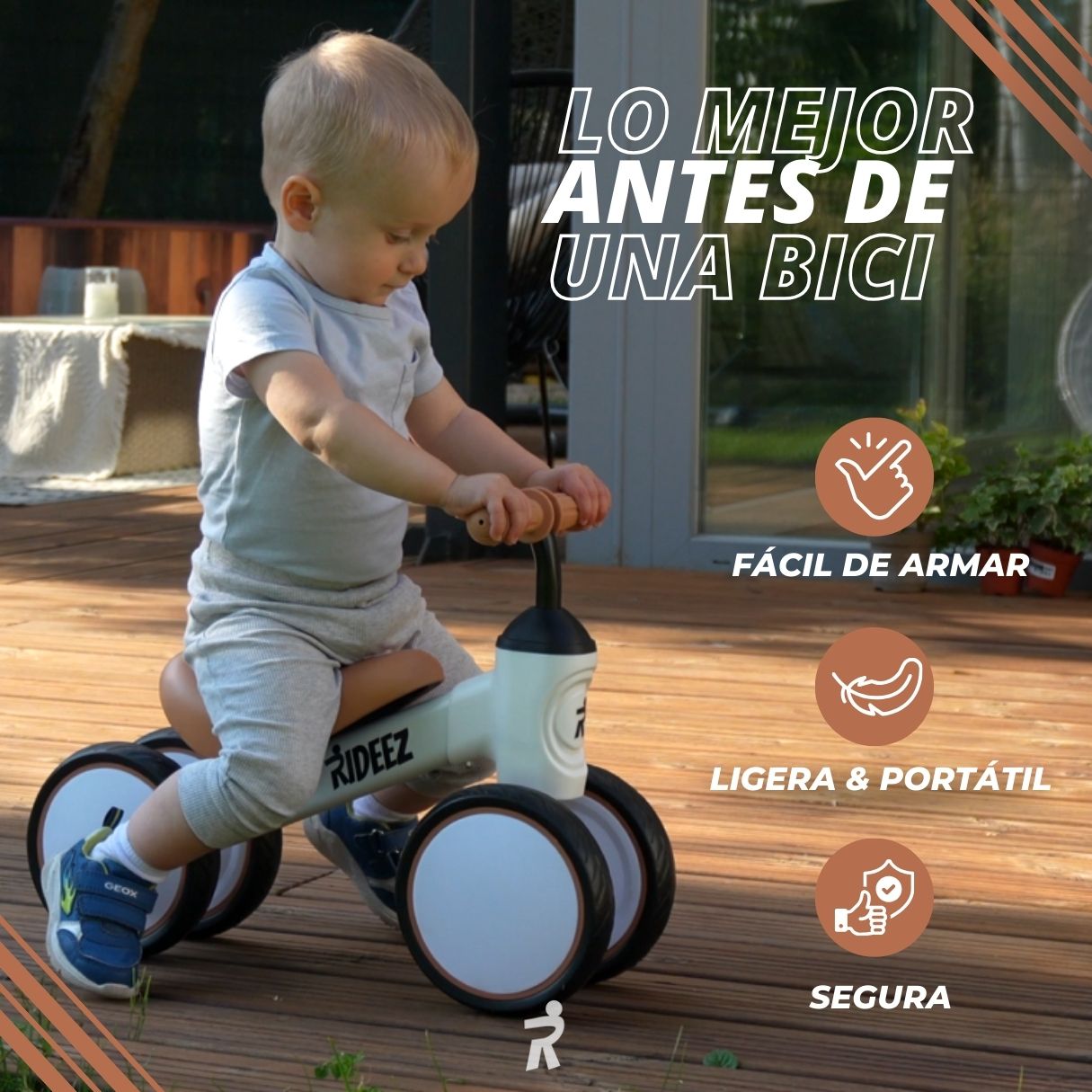 Rideez ONE Premium | Bicicleta de Equilibrio | 1-2 Años y medio