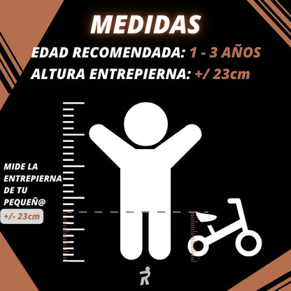 Rideez ONE Premium | Bicicleta de Equilibrio | 1-2 Años y medio