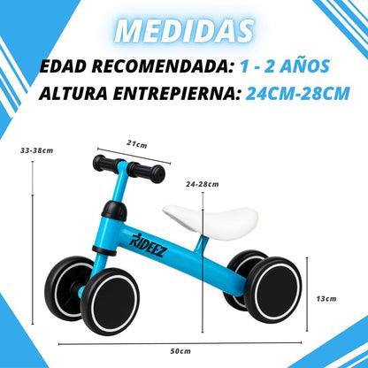 RIDEEZ GO | Balance Bike | Bicicleta de Equilibrio para Bebés 1–2 Años