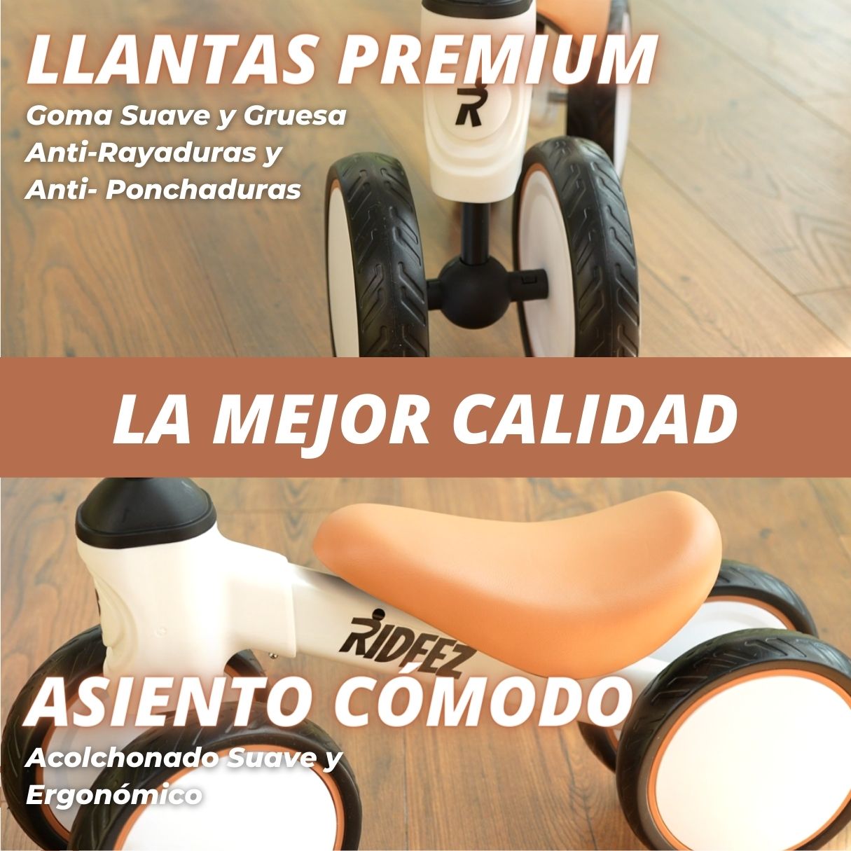 Rideez ONE Premium | Bicicleta de Equilibrio | 1-2 Años y medio