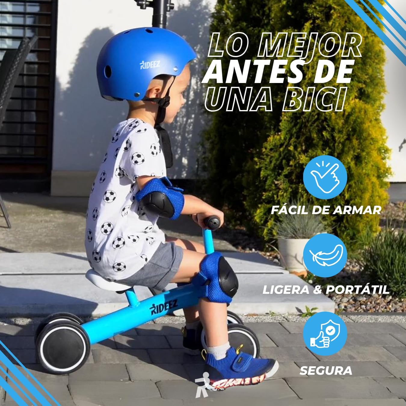 RIDEEZ GO | Balance Bike | Bicicleta de Equilibrio para Bebés 1–2 Años