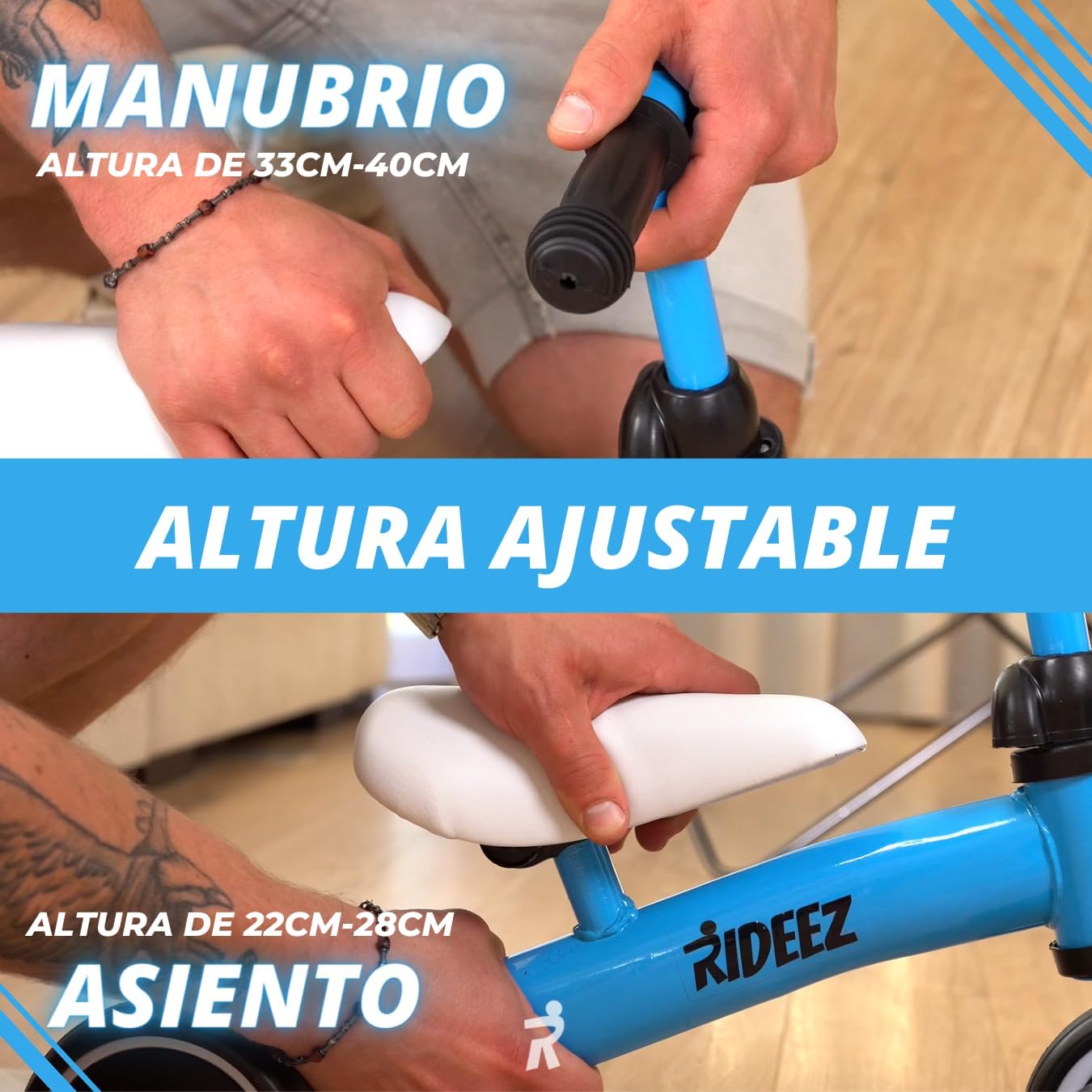 RIDEEZ GO | Balance Bike | Bicicleta de Equilibrio para Bebés 1–2 Años